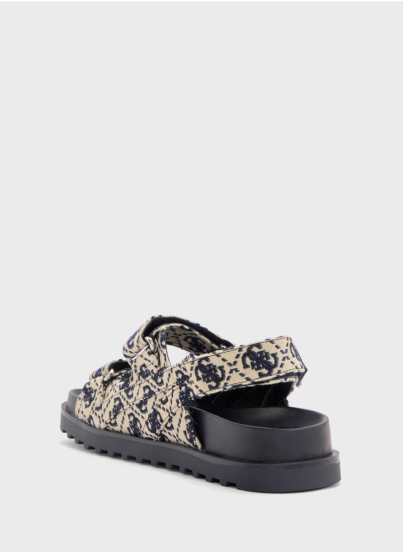 GUESS Multi Strap Flat Sandals  - Image 3