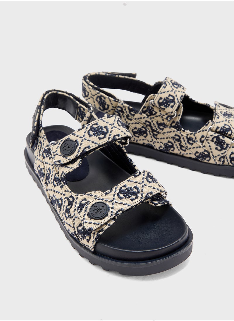GUESS Multi Strap Flat Sandals  - Image 4