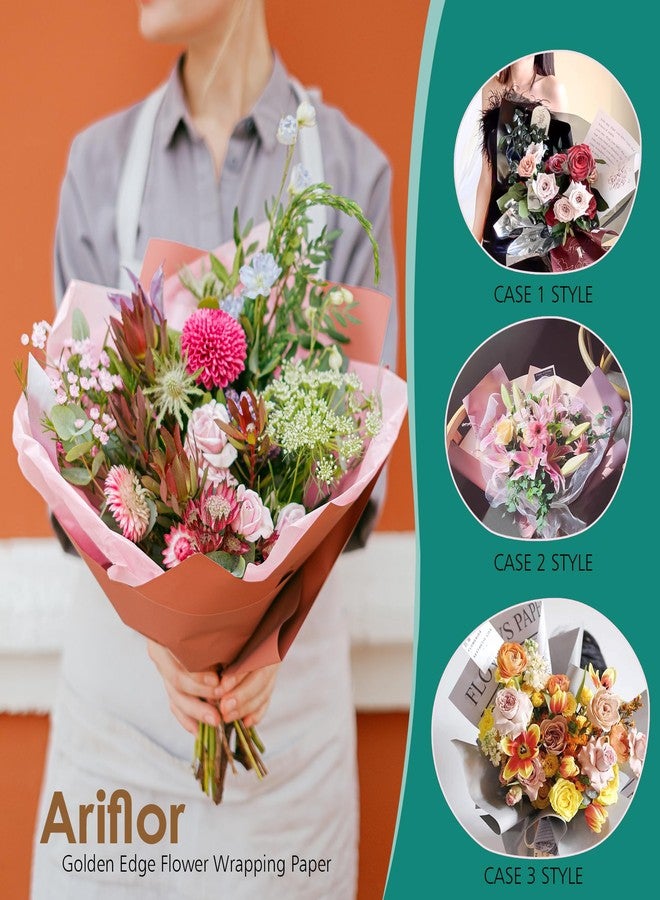ARIFLOR 20Sheets Basic Waterproof Flower Bouquet Paper - 30185 Plastic Fresh Floral Wrapping Paper, Christmas Gift Packaging, Gift Packaging, DIY Crafts, Florist Bouquet Supplies - Image 4
