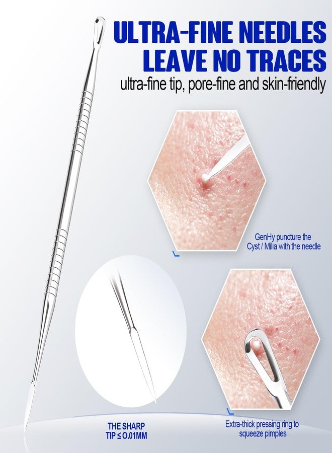 BLAAROOM Professional Blackhead Remover Pimple Popper Tools Kit, Pore Prep Scraper, Precision Nose Blackhead Extractor Tweezers, Black Head Removal for Face Acne, Whitehead Popping Extractor, Blemish Comedone - Image 5