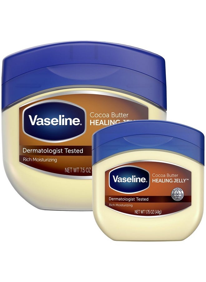 Vaseline Vaseline Petroleum Jelly, Cocoa Butter, 7.5 Ounce [With Bonus 1.7 Ounce] (Pack of 2)  - Image 2