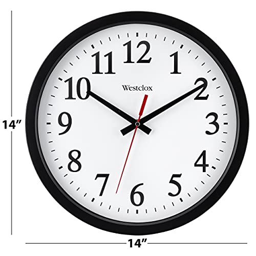 Westclox 14" Round Electric Powered Office Wall Clock White - Image 2