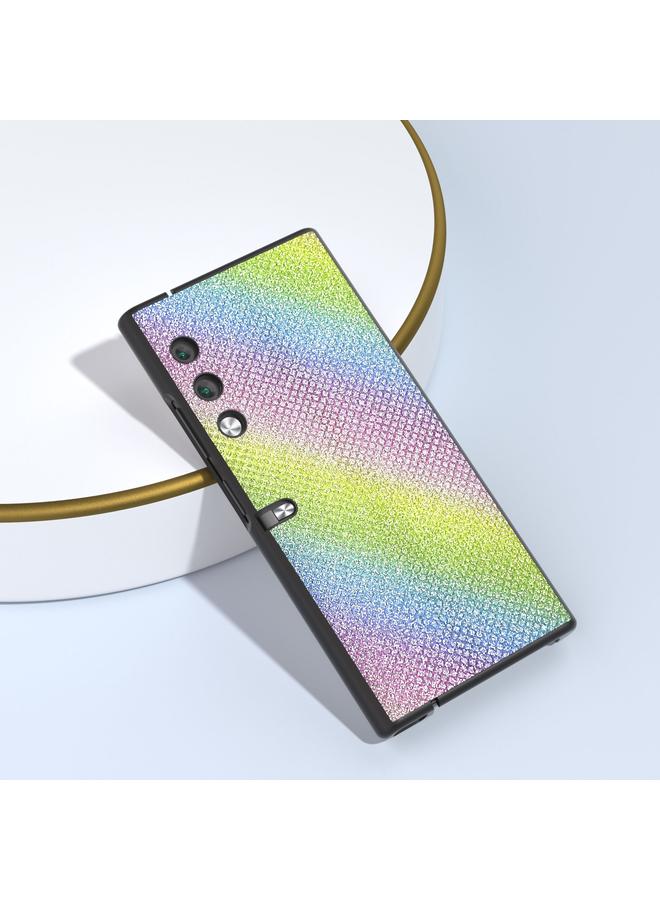 اس-توب جراب محفظة لهاتف Honor V من ABEEL Diamond Series، جراب هاتف PU بحافة سوداء - Image 2