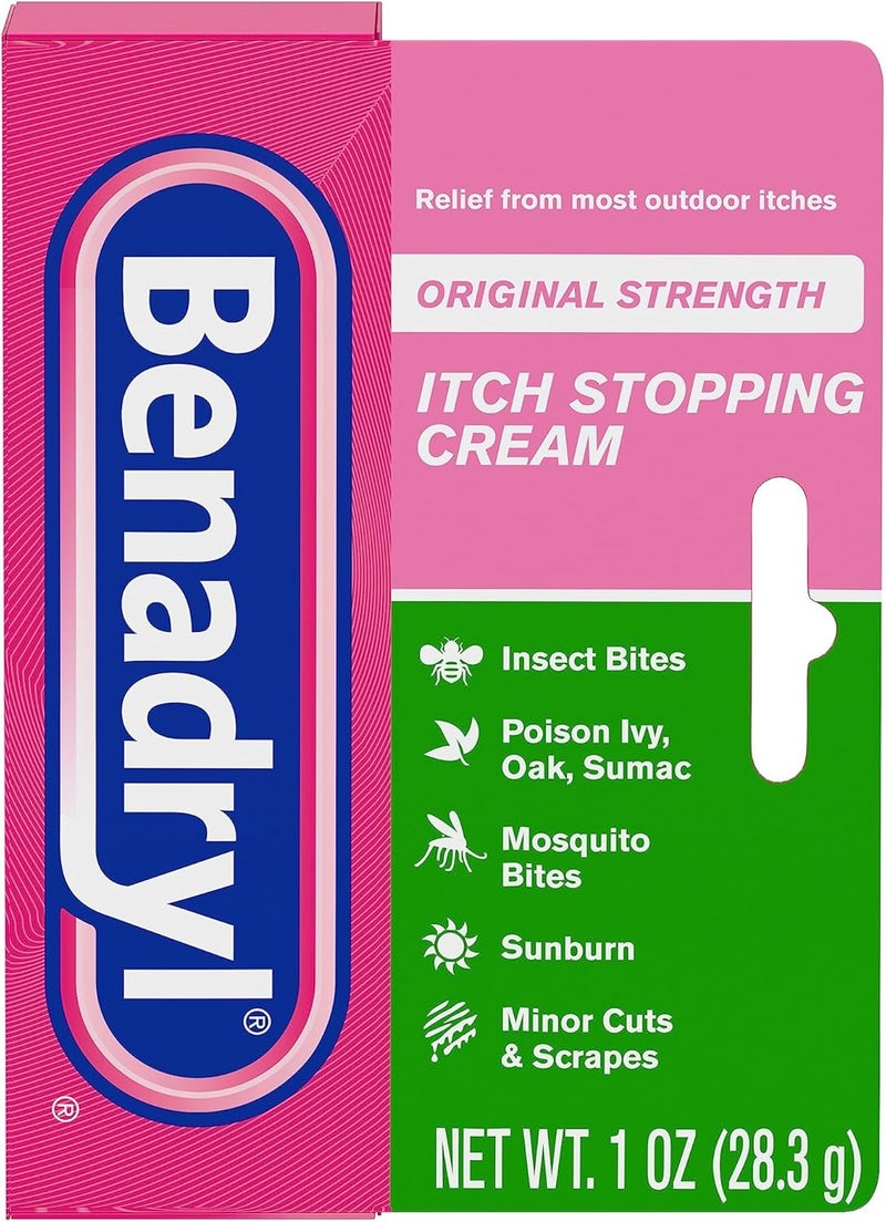 Benadryl باكج جل وكريم بنادريل المضاد للحكة مع مسكن لآلام اللبلاب السام لآلام الهواء الطلق 3 منتجات - Image 5