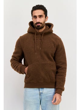 Men Textured Soft Shell Jacket, Chocolate Brown