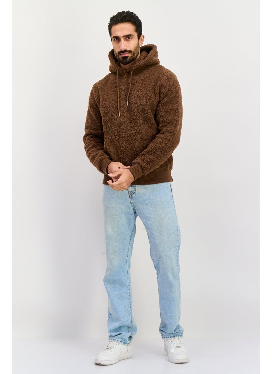 Night Addict - Men Textured Soft Shell Jacket, Chocolate Brown - Image 1