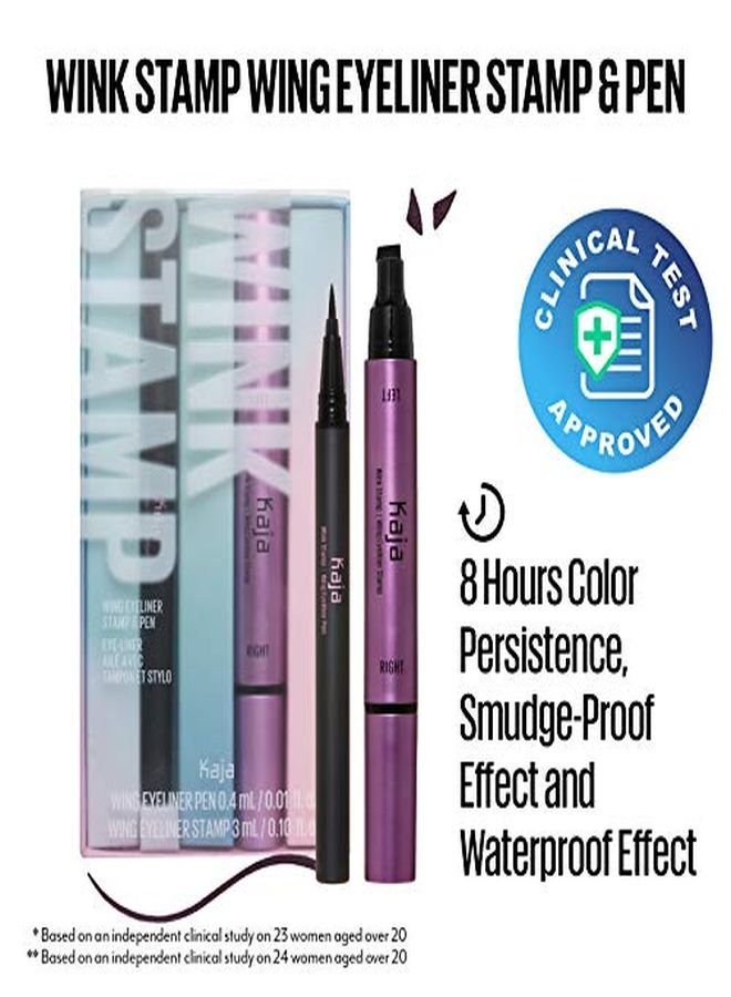 KAJA Wink Stamp | Wing Eyeliner Stamp & Pen | Crueltyfree, Vegan, Parabenfree, Phthalatesfree, Kbeauty - Image 2