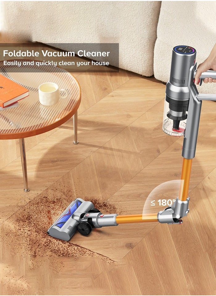 Airbot Cordless Vacuum Cleaner,4 in 1 Vacuum Cleaner with LED Display,Brushless Motor 27Kpa Powerful Suction, Lightweight Handheld Vacuum for Hard Floor Carpet  - Image 2