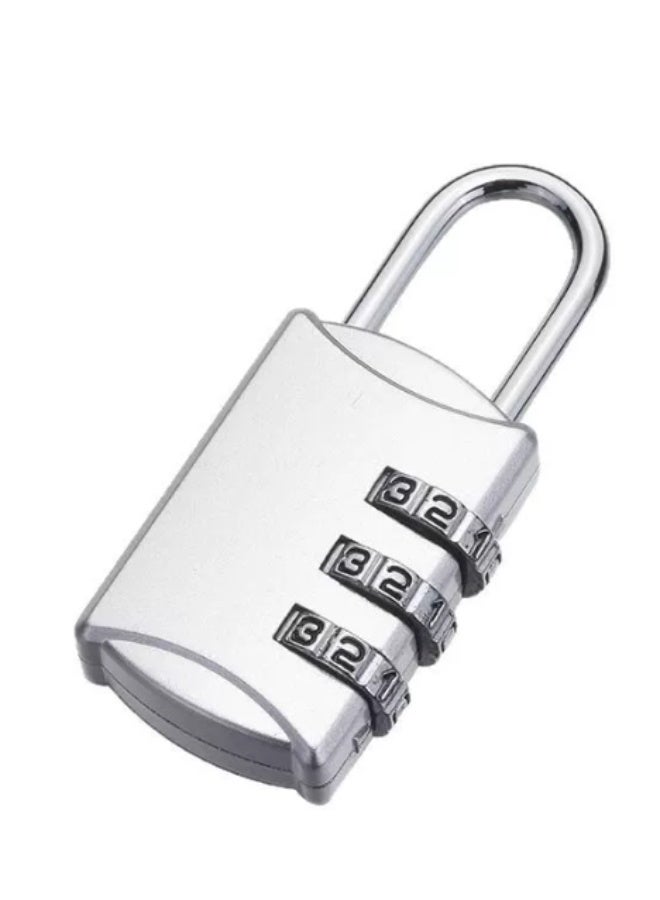 دايتويز قفل أمتعة سفر آمن بثلاثة أرقام مع كابل فولاذي مضاد للسرقة - متين للاستخدام في حقائب السفر، وحقائب الظهر، والأدراج، والخزائن، وخزائن الصالات الرياضية، وصناديق الأدوات، ولحماية المنزل والمكتب - Image 1