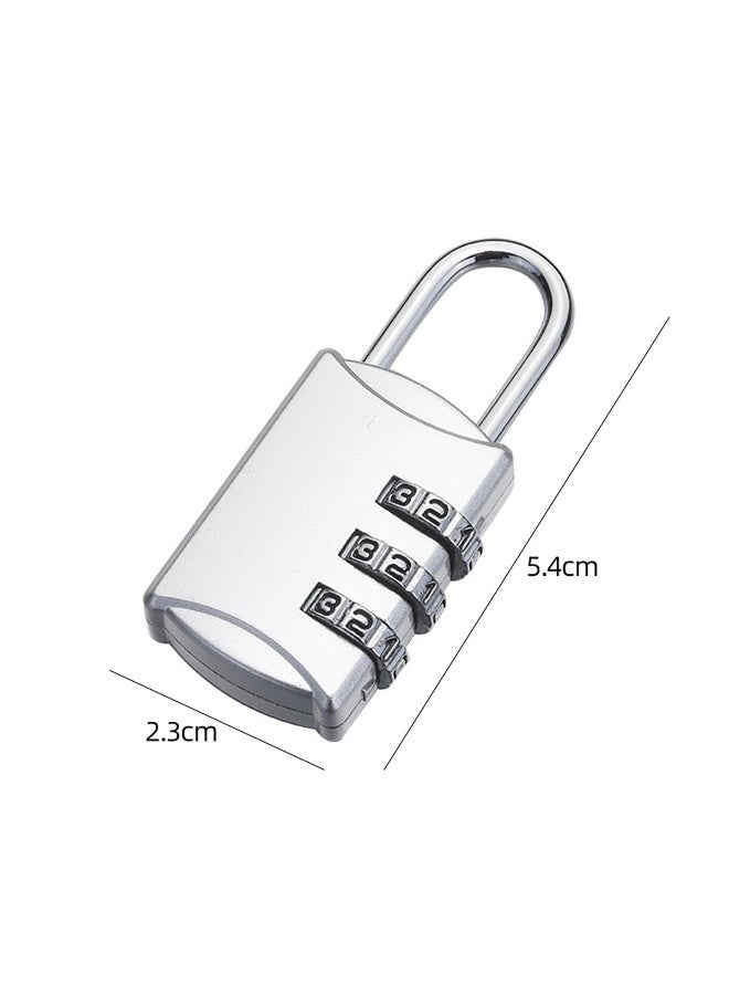 دايتويز قفل أمتعة سفر آمن بثلاثة أرقام مع كابل فولاذي مضاد للسرقة - متين للاستخدام في حقائب السفر، وحقائب الظهر، والأدراج، والخزائن، وخزائن الصالات الرياضية، وصناديق الأدوات، ولحماية المنزل والمكتب - Image 2