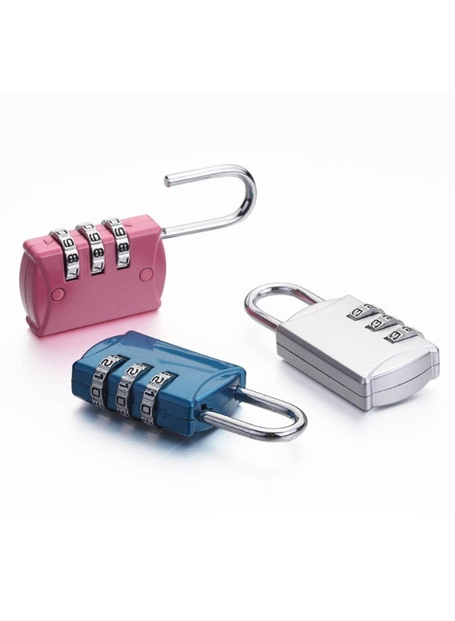 دايتويز قفل أمتعة سفر آمن بثلاثة أرقام مع كابل فولاذي مضاد للسرقة - متين للاستخدام في حقائب السفر، وحقائب الظهر، والأدراج، والخزائن، وخزائن الصالات الرياضية، وصناديق الأدوات، ولحماية المنزل والمكتب - Image 4