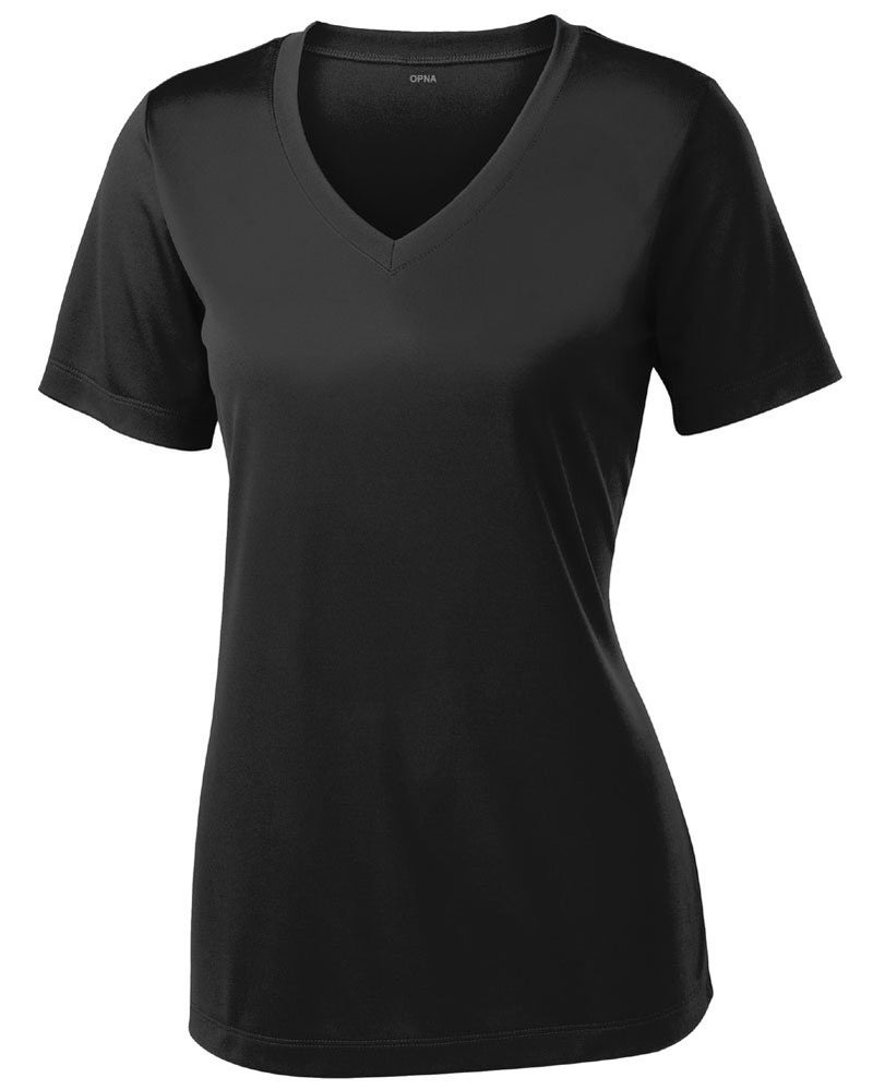 Opna Women's Short Sleeve Moisture Wicking Athletic Shirts Black - Image 1