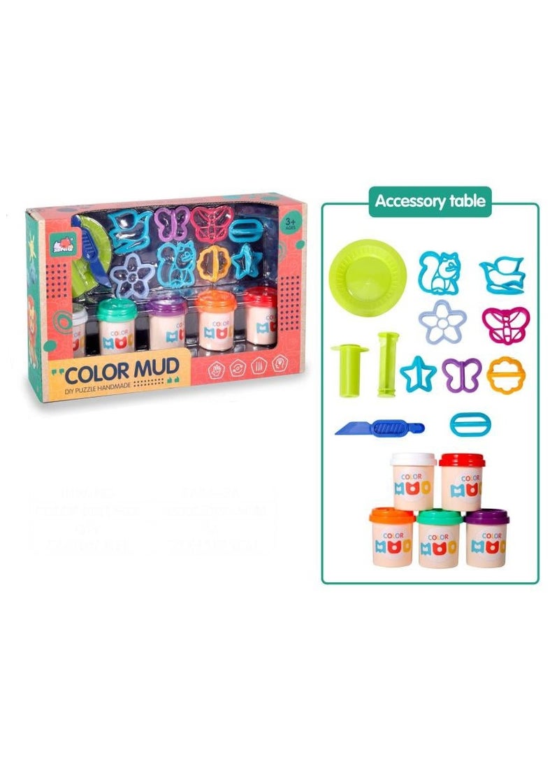 Jia Pei Le - 5-Pack Dough Set with Molds and Accessories - Image 1