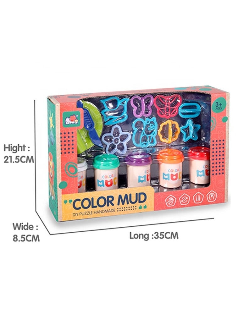 Jia Pei Le - 5-Pack Dough Set with Molds and Accessories - Image 1