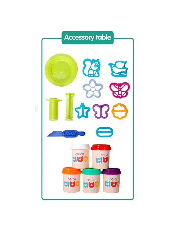 Jia Pei Le - 5-Pack Dough Set with Molds and Accessories - Image 1