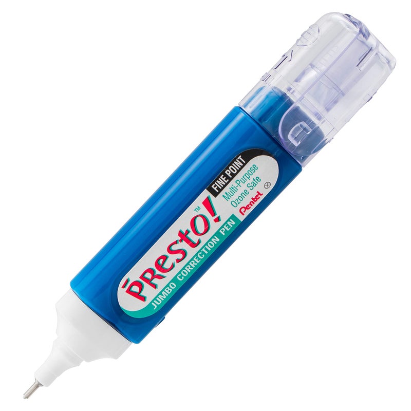 Pentel قلم تصحيح بنتل بريستو جامبو ذو نقطة رفيعة، طرف معدني، عبوتين (ZL31WBP2) - Image 4