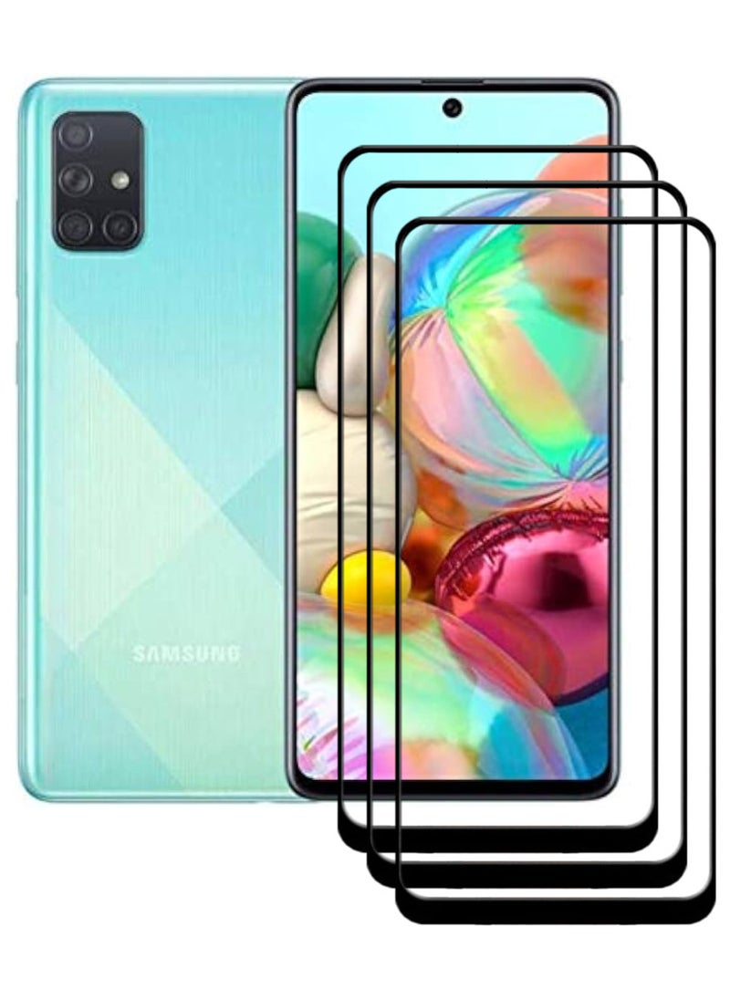 ACLIX 3 Pieces Antistatic ESD Dustproof Premium Quality High Definition Tempered Glass Screen Protector Designed For Samsung Galaxy A71 - Image 1