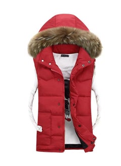 Loquat Women Winter Fashion Simple Thickened Hooded Vest 