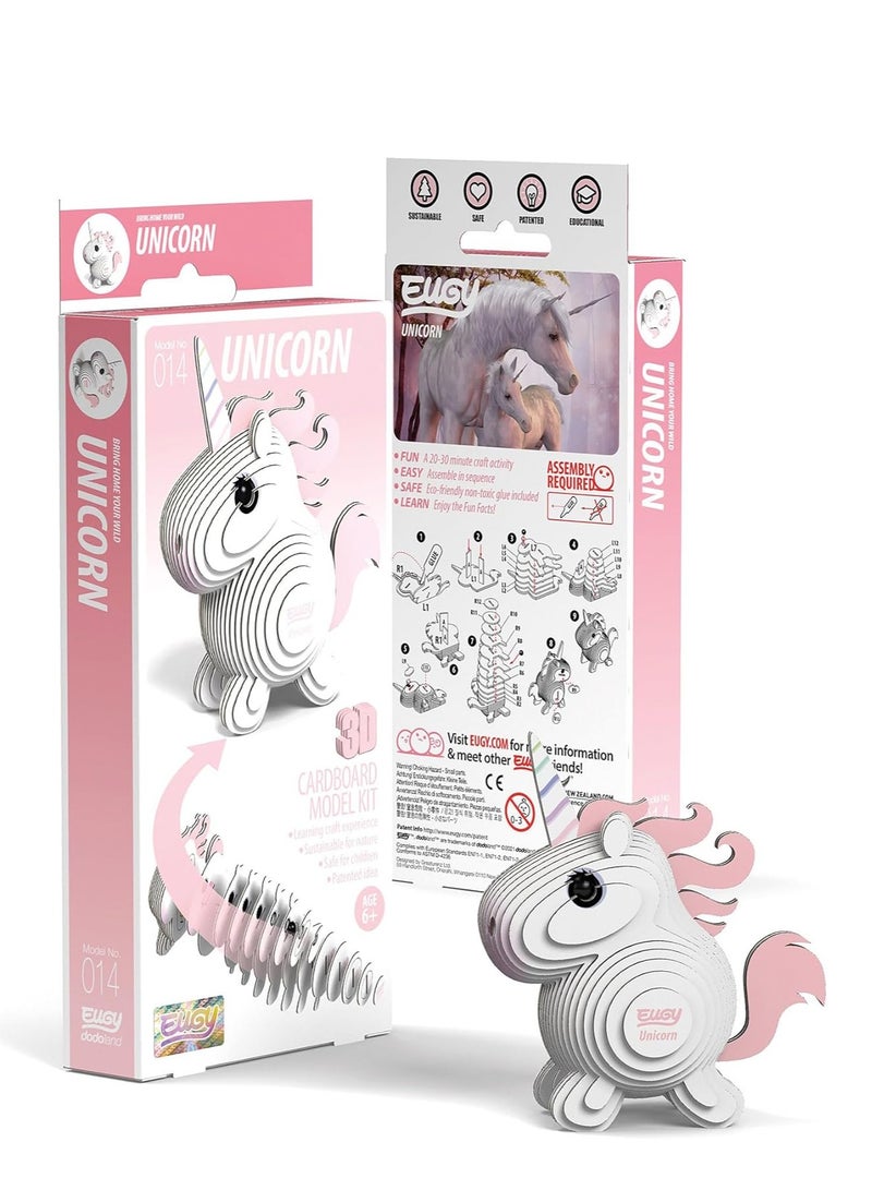 EUGY 3D Unicorn Puzzle - Magical and Creative DIY Craft Kit for All Ages - Image 2