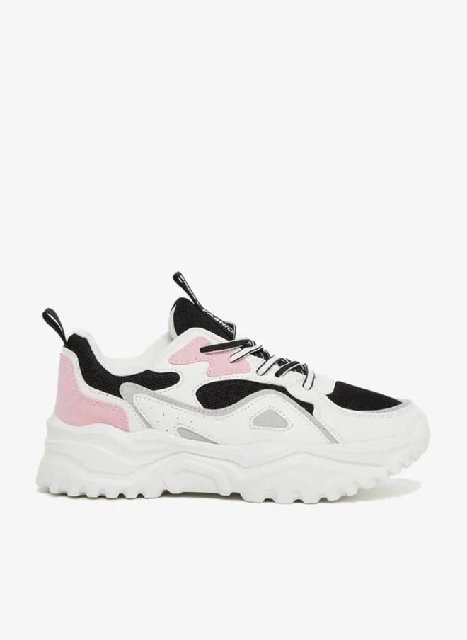 Styli Active Chunky Sole Lace Up Sneakers