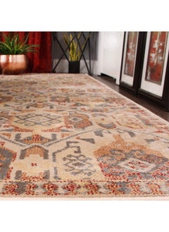 Superior Indoor Small Area Rug Aztec Indoor Southwestern Throw Home Decor For Bedroom Living Room Kitchen Dining Office Entry Hardwood Floor Jute Backed Zuleyka Collection 2' X 3' Rust  - Image 4