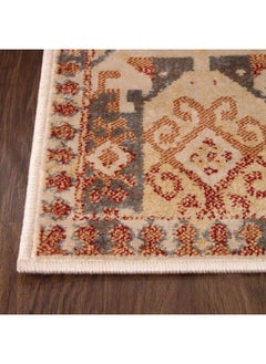 Superior Indoor Small Area Rug Aztec Indoor Southwestern Throw Home Decor For Bedroom Living Room Kitchen Dining Office Entry Hardwood Floor Jute Backed Zuleyka Collection 2' X 3' Rust  - Image 5
