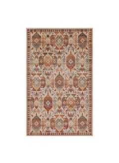 Superior Indoor Small Area Rug Aztec Indoor Southwestern Throw Home Decor For Bedroom Living Room Kitchen Dining Office Entry Hardwood Floor Jute Backed Zuleyka Collection 2' X 3' Rust  - Image 2