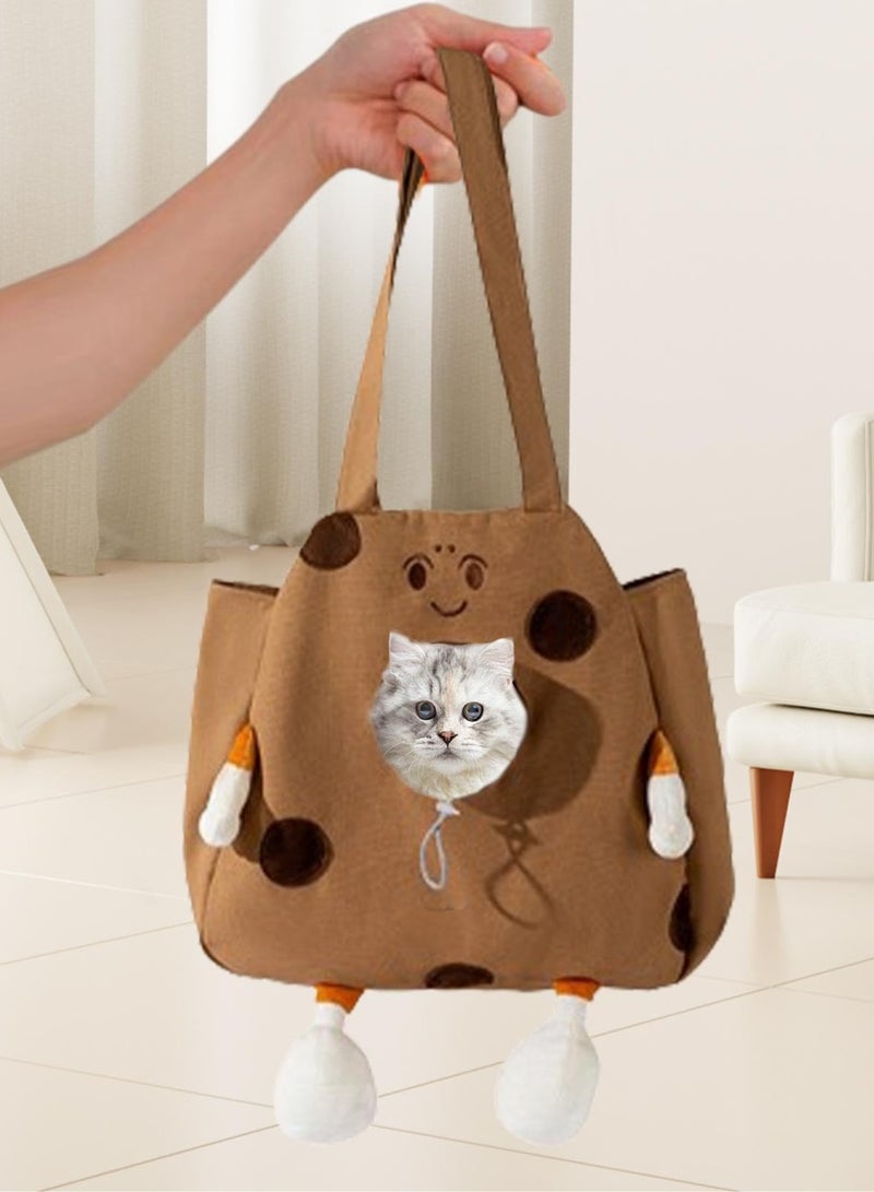 general Soft-Sided Cat Carrier, Canvas Shoulder Pet Bag Small Dog Carrier Sling Portable Puppy Carrying Bag Small Pet Travel Bag Cat Transport Bag Cat Shoulder Bag Cat Travel Pouch for Kitten Small Pets - Image 3
