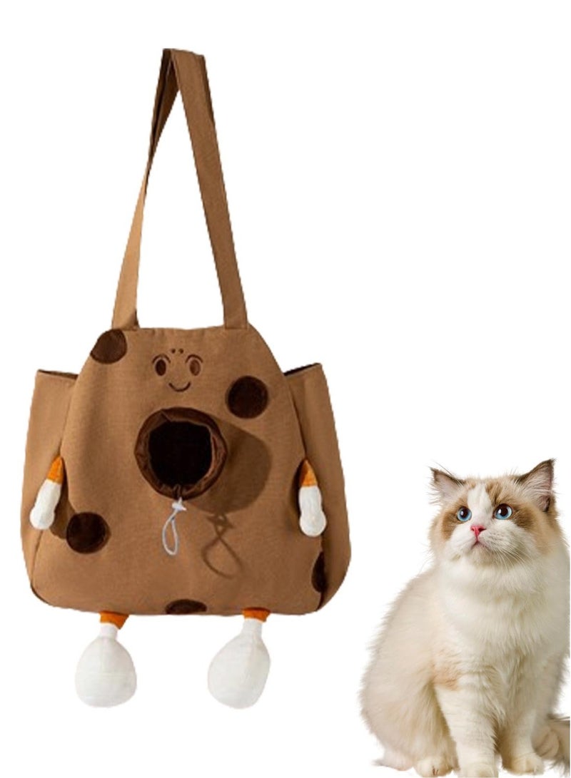 general Soft-Sided Cat Carrier, Canvas Shoulder Pet Bag Small Dog Carrier Sling Portable Puppy Carrying Bag Small Pet Travel Bag Cat Transport Bag Cat Shoulder Bag Cat Travel Pouch for Kitten Small Pets - Image 1