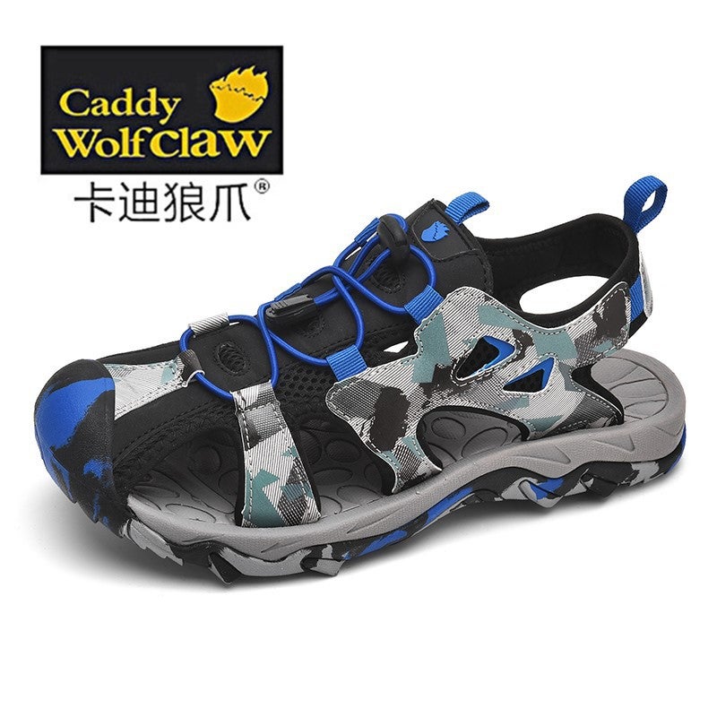 Brand Kidsren'S Sandals Boys Summer Breathable Boys Teenagers Junior High School Students Baotou Beach Shoes Trendy - Image 1