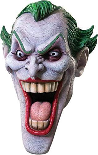 Rubies DC Comics Villains: The Joker Overhead Latex Mask for Adults by Rubies, Men's No Size - Image 1