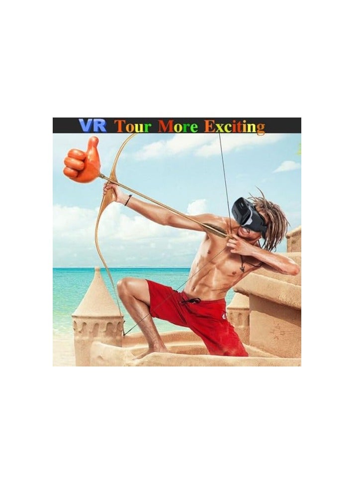 VR SHINECON VR Headset-Virtual Reality VR Helmets 3D Glasses Lightweight and Adjustable VR Goggles for TV Movies Video Games Support 5-7 inch-G02 Brand: AEVRG - Image 5