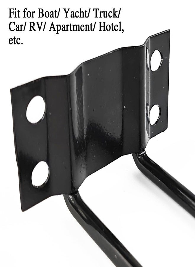 TIHOOD 2PCS Boat Cup Holder,Stainless Steel Universal Drink Holders,Black Coating Ring Cup Holders,Suitable for Boat,Truck,RV,Tractor,Outdoor Wooden Swing - Image 4