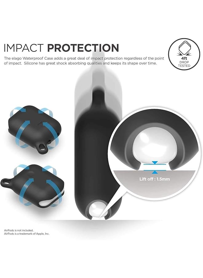 Elago Airpods Waterproof Hang Case Black - Image 2