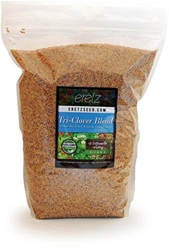 Eretz Tri-Clover by Eretz - Three Part Blend of Clovers Providing Beauty, Cover, and Natural Attractant. No Coatings or Fillers, Premium Seeds (5lb) - Image 1