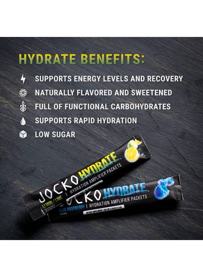 Jocko Fuel Hydrate Electrolytes Powder Packets No Sugar Hydration Amplifier Packets For Recovery Dehydration & Exercise With Vitamins B6 B12 & C (16 Packets) Lemon Lime - Image 2
