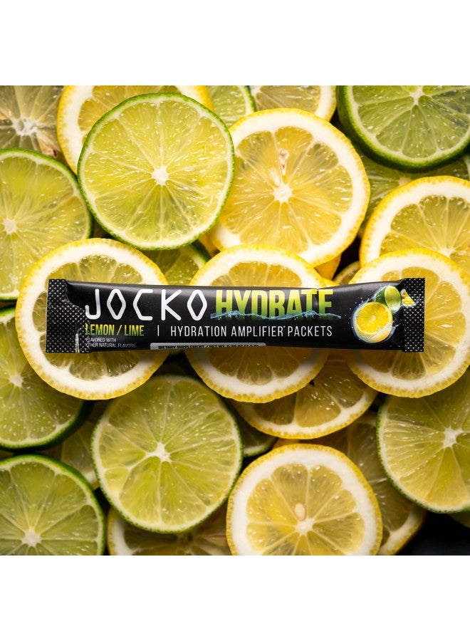 Jocko Fuel Hydrate Electrolytes Powder Packets No Sugar Hydration Amplifier Packets For Recovery Dehydration & Exercise With Vitamins B6 B12 & C (16 Packets) Lemon Lime - Image 4