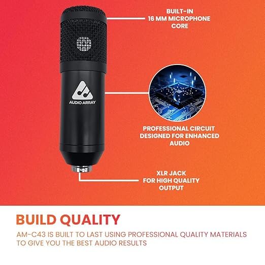 Audio Array Streaming Bundle Kit | USB Condenser Mic & RGB Sound Card with Phantom Power, Voice Effects, Real-Time Monitoring | for Podcasting, Gaming, YouTube & Live Streaming - GB-05 - Image 5