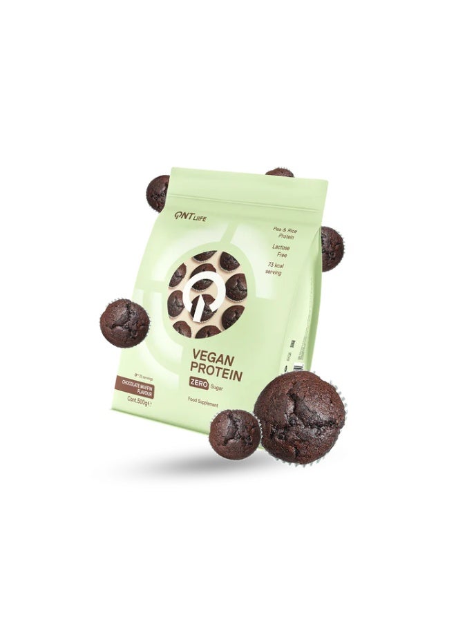 QNT LIFE Vegan Protein Chocolate Muffin Flavour 500g