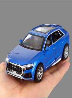 1:32 Audi Q8, Alloy Metal Pull Back Die-Cast Car Scale Model Pullback, with Sound Light Mini Auto Toy - Best Gifts Toys (Blue) - pzsku/Z1FB7C8136A856FB5D9E0Z/45/1741026522/a605e766-1b39-480f-9fda-48bdeb724f8d