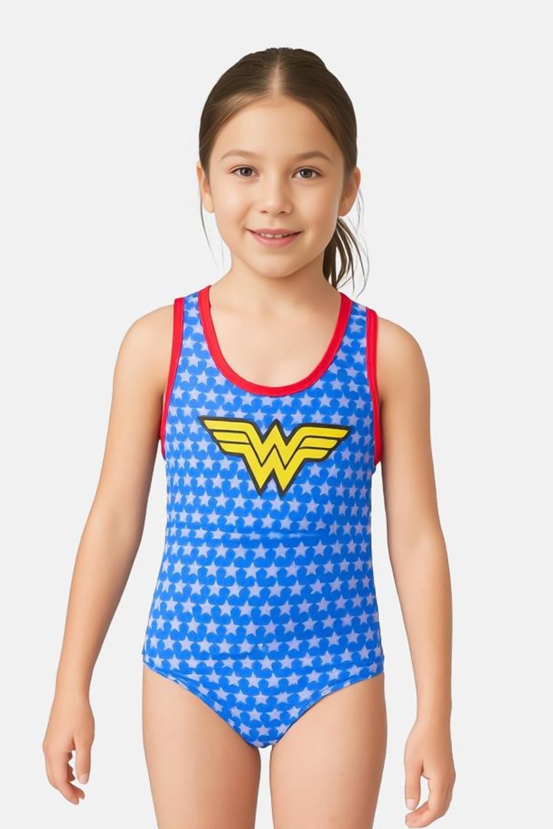 ZOGGS Toddlers Girl One Piece Allover Swimsuit, Multicolor - Image 1