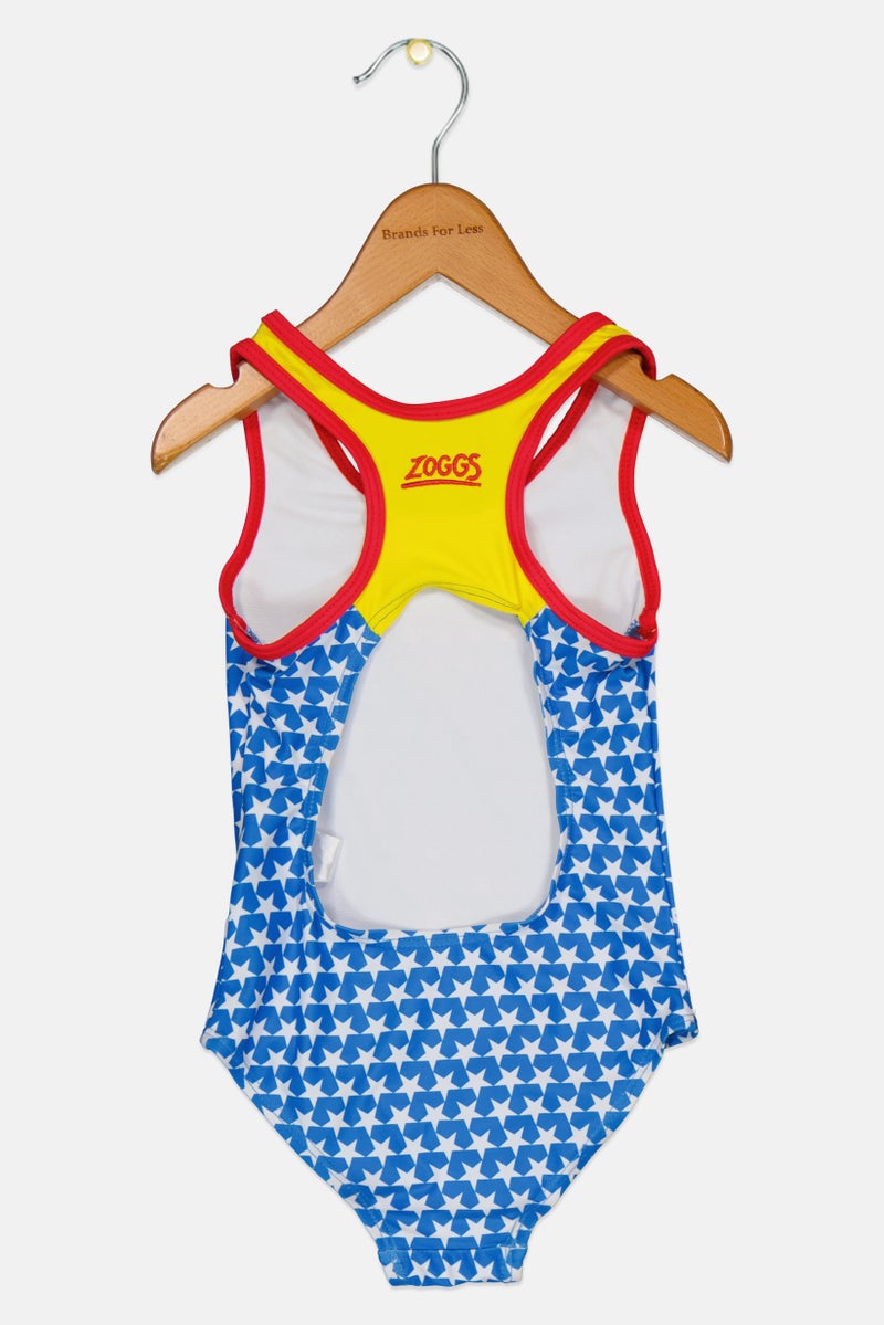 ZOGGS Toddlers Girl One Piece Allover Swimsuit, Multicolor - Image 3