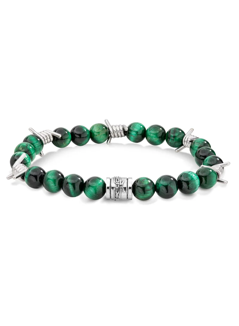 Beaded Green Bracelet for Men