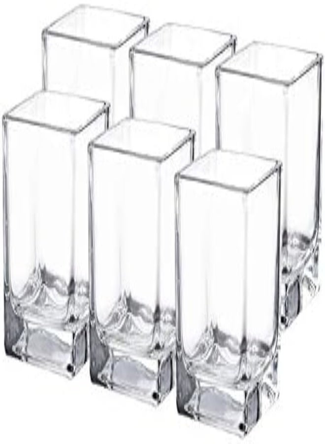 AKDC Square Glass Cube Vase And Candle Holder 2.5" Set Of 6 (6Pcs Pack, 2.5 Inch) - Image 2