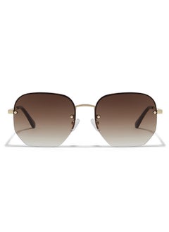 Blackout BlackOut NINA II,Unisex Sunglasses, Hexagon Sunglasses, UV Protection: UV400 (Gold,Brown)  - Image 1