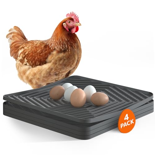 Pawtners Nesting Pads for Chicken Coop: Nesting Box Pads for Chicken Coop Bedding, Washable Nesting Box Liners for Chicken Laying Boxes, 12"x 12" Chicken Nesting Pad for Laying Eggs, 4 Pack - Image 1