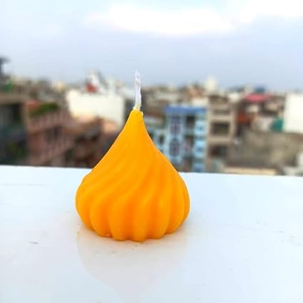 ViNishq ViNishq Scented Small Sweets Shape Mini Wax Candle for Decoration Ganesh Chaturthi Special Festivals Birthday Wedding Diwali Celebration 100 Soy Wax MODAK - Image 3