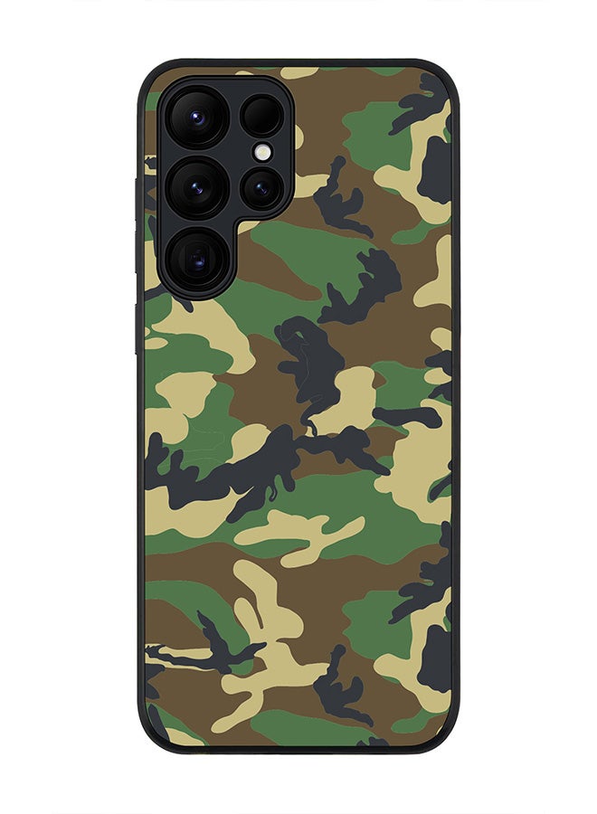 For Samsung Galaxy S25 Ultra 5G Case,Slim fit Camera Protection, Shockproof Thin Phone cover  - Jungle Camo