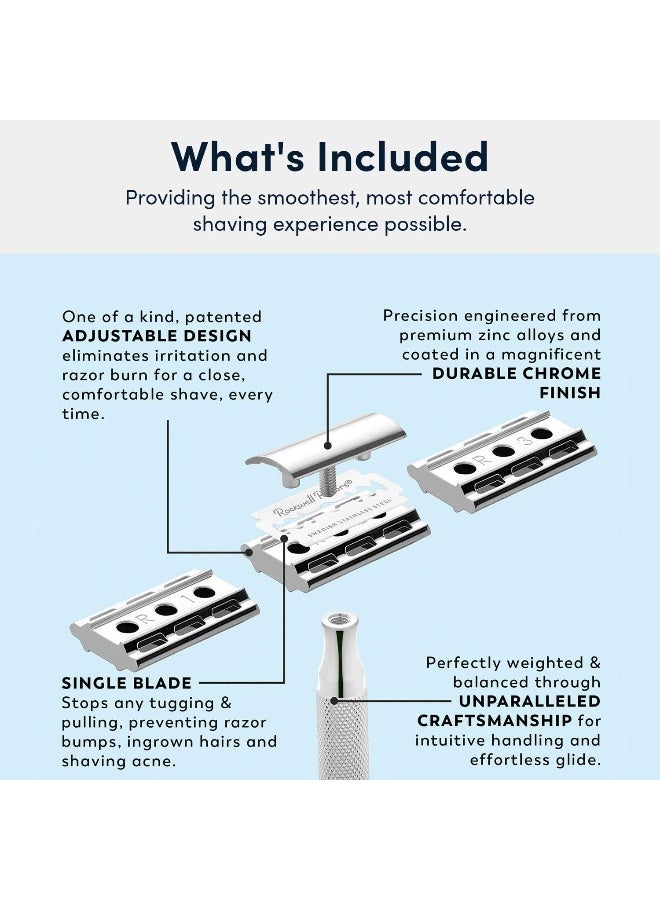 rockwell razors 6C Shave Kit, White Chrome - Image 4