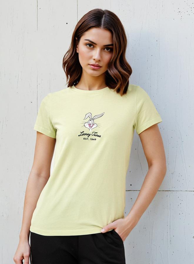 SP Characters Looney Tunes Print Crew Neck T-shirt - Image 1